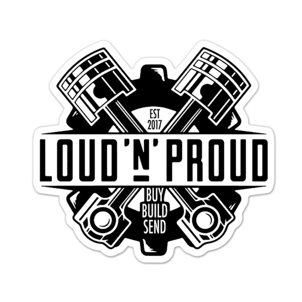 Shop for Pistons Sticker Be Loud and Proud