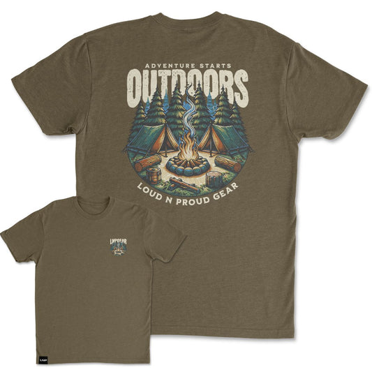 ADVENTURE STARTS OUTDOORS TEE