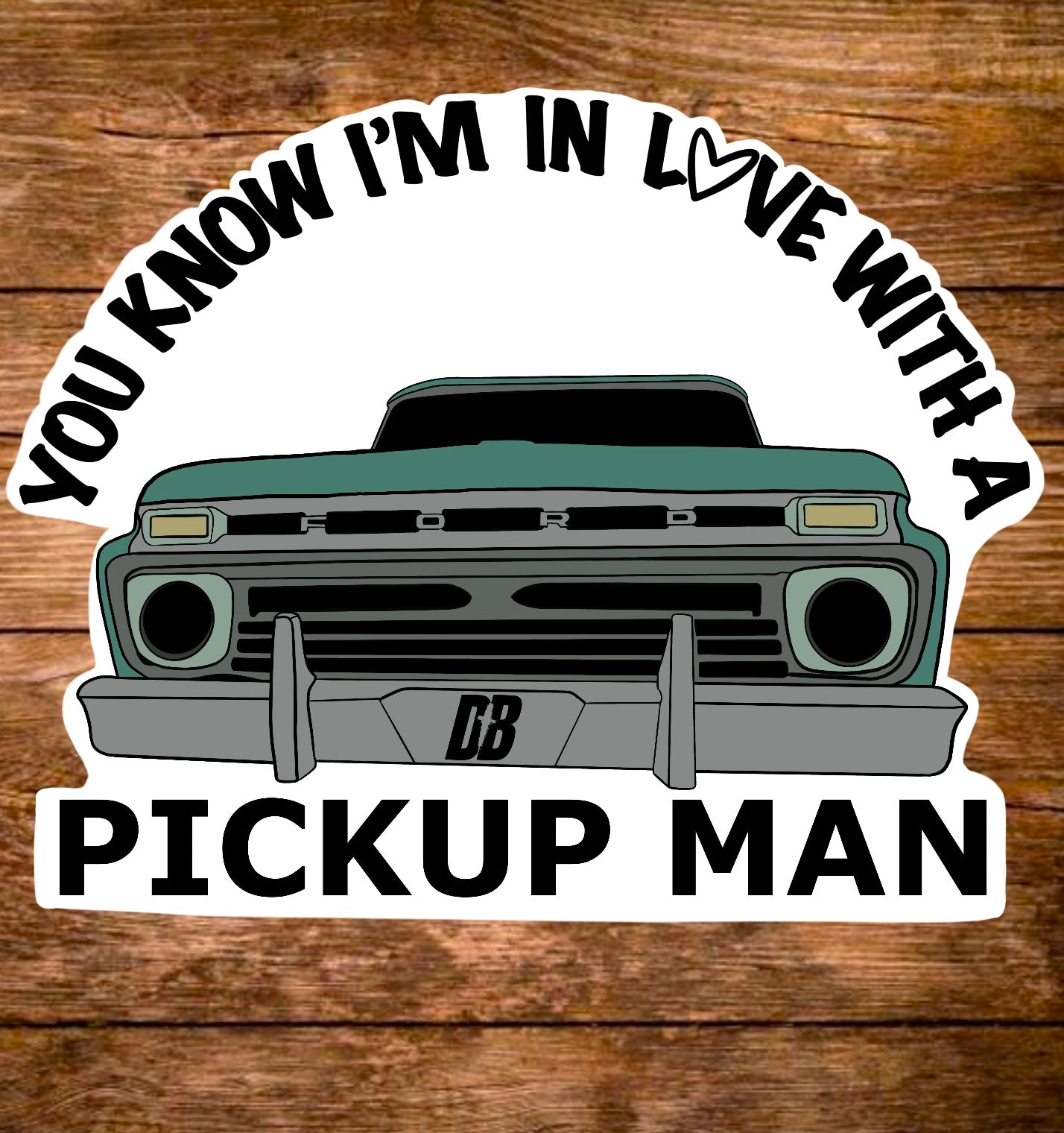 Pickup Man Sticker