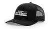 BLACK LEATHER DARE TO PATCH HAT