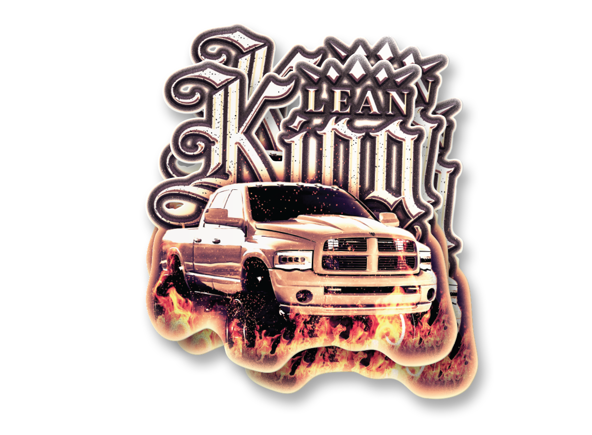 LEAN KING STICKER